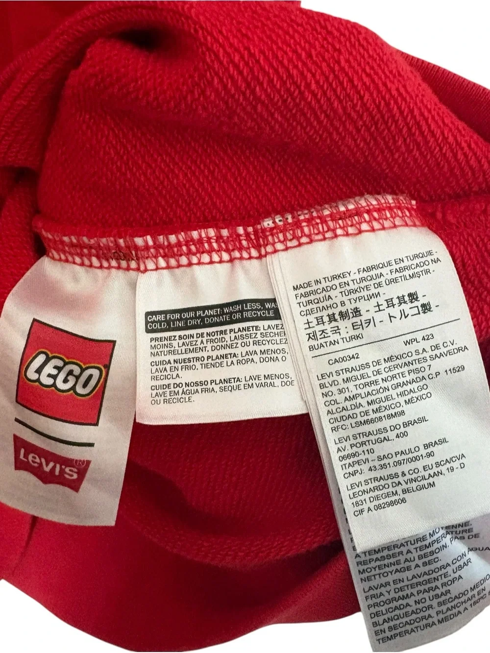 Mens Levi’s Lego Sweatshirt Size XXL